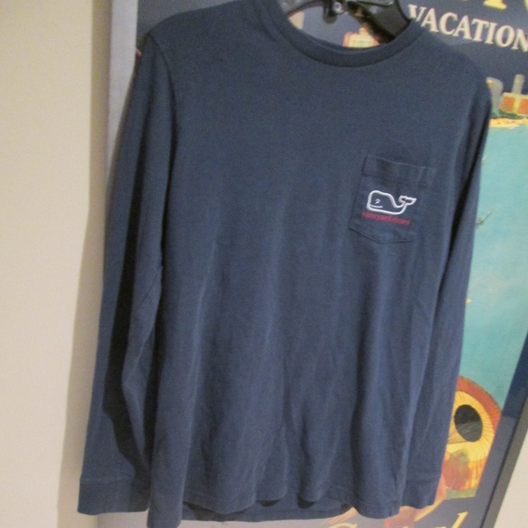 Vineyard vines xmas 2016 Logo Pocket LS T Shirt - Picture 3 of 3